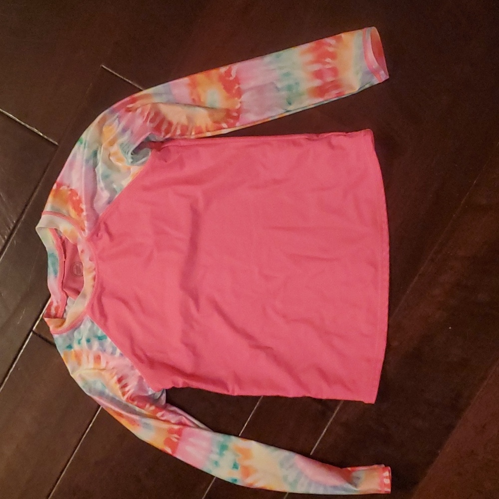 Girls Neon Pink Sun Protection/Swim nwot